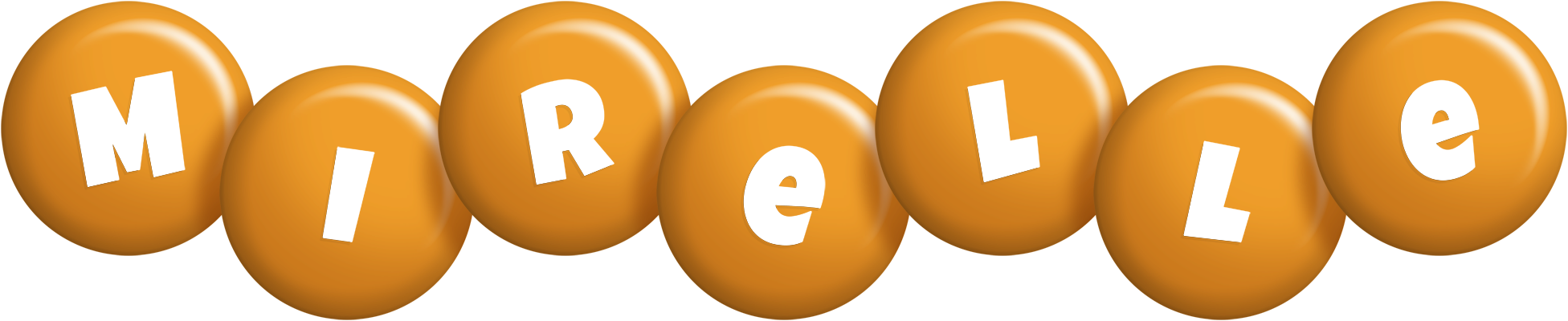 Mirelle candy-orange logo