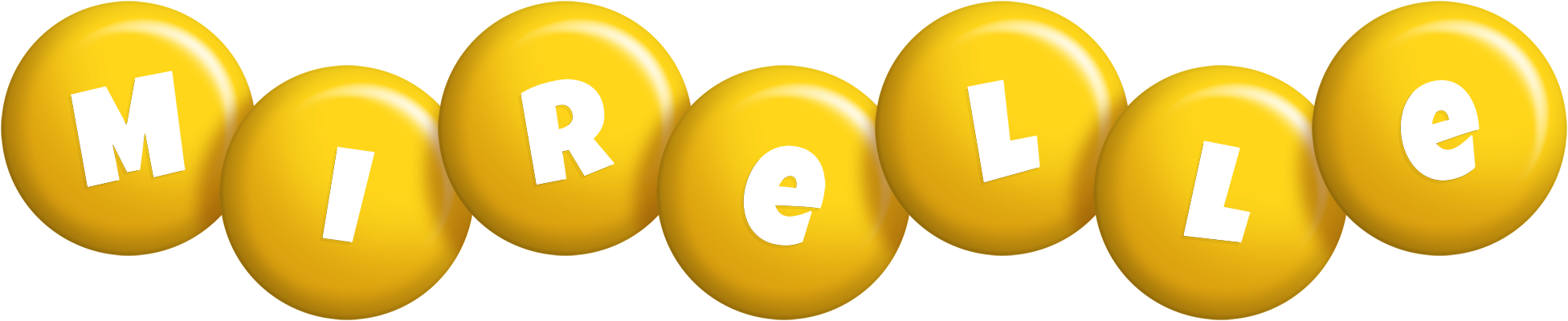Mirelle candy-yellow logo