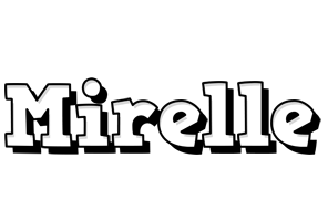 Mirelle snowing logo