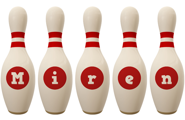 Miren bowling-pin logo