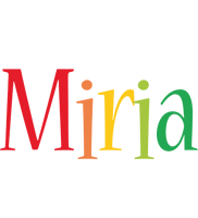 Miria birthday logo