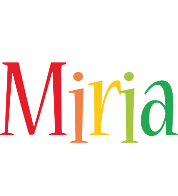Miria birthday logo