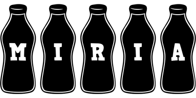 Miria bottle logo