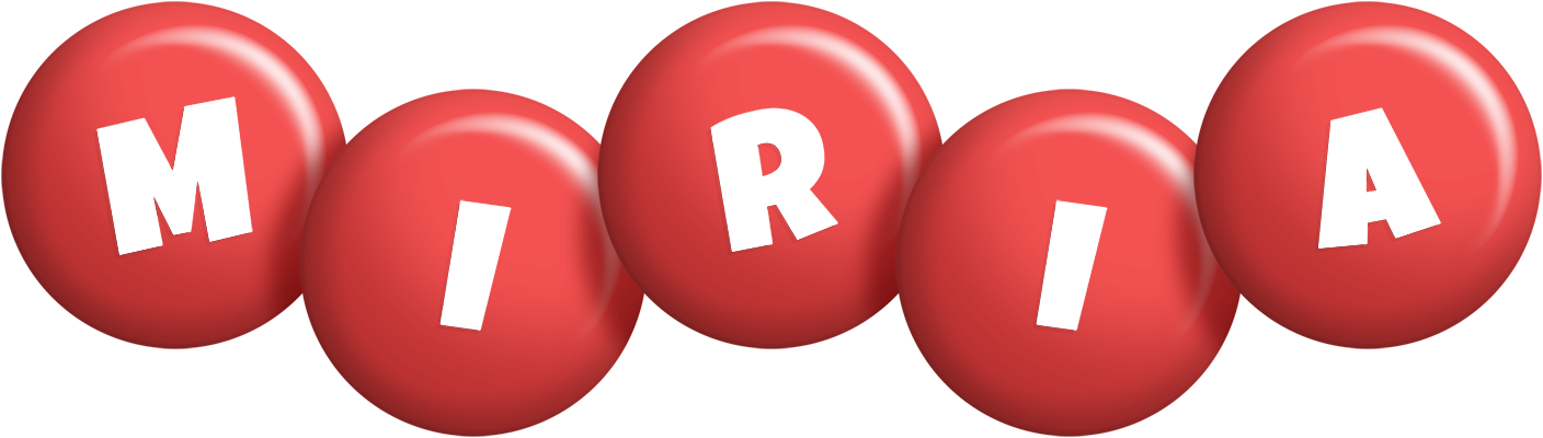 Miria candy-red logo