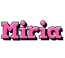 Miria girlish logo