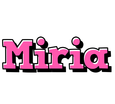 Miria girlish logo