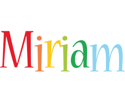 Miriam birthday logo