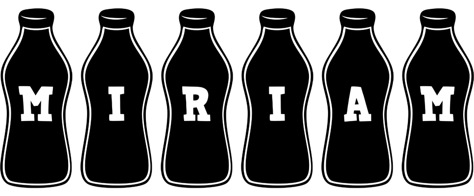 Miriam bottle logo