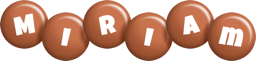 Miriam candy-brown logo