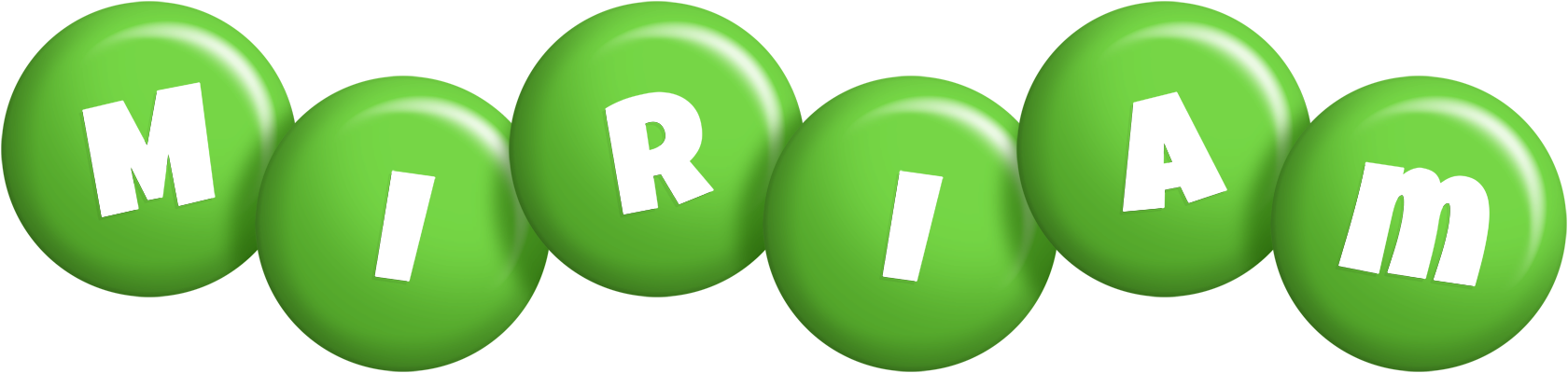 Miriam candy-green logo