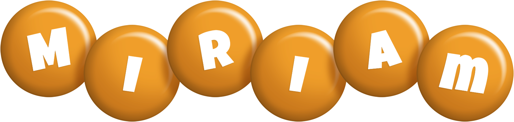 Miriam candy-orange logo