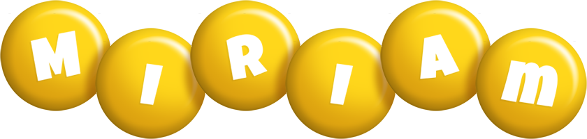 Miriam candy-yellow logo