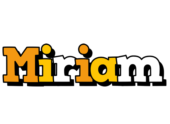 Miriam cartoon logo