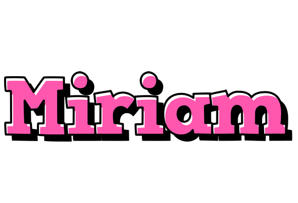 Miriam girlish logo