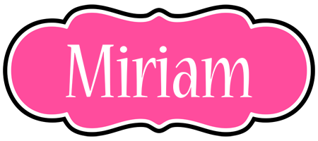 Miriam invitation logo