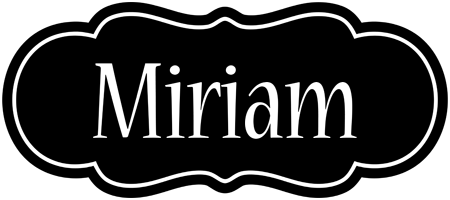 Miriam welcome logo