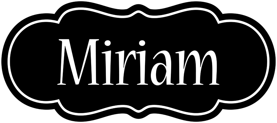 Miriam welcome logo