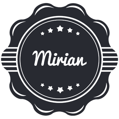Mirian badge logo
