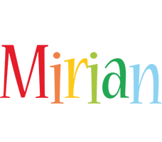 Mirian birthday logo