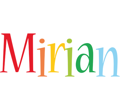 Mirian birthday logo