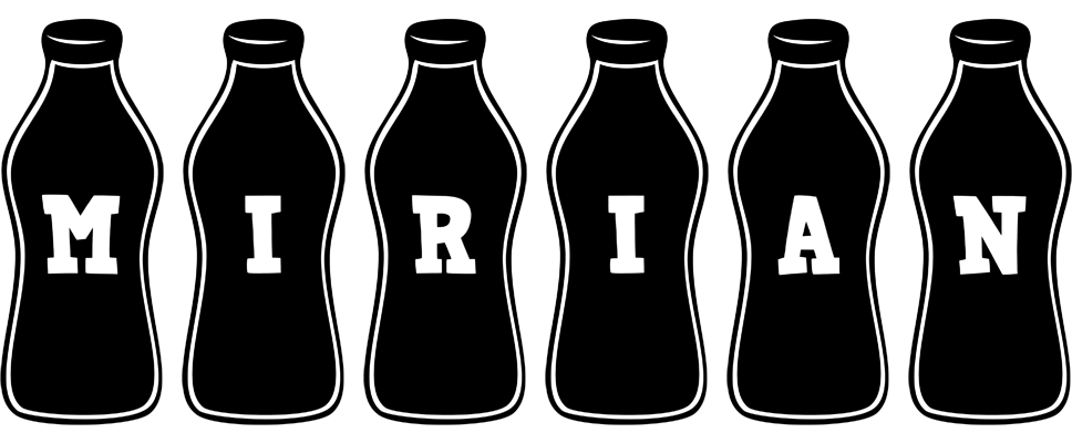 Mirian bottle logo