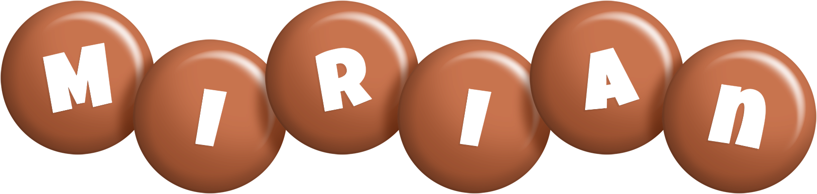 Mirian candy-brown logo