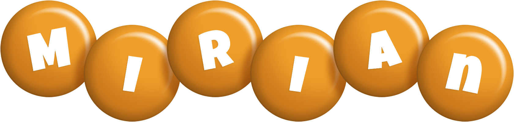 Mirian candy-orange logo