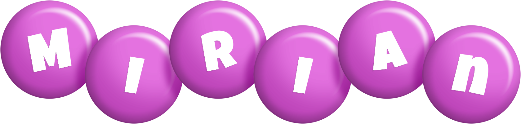 Mirian candy-purple logo