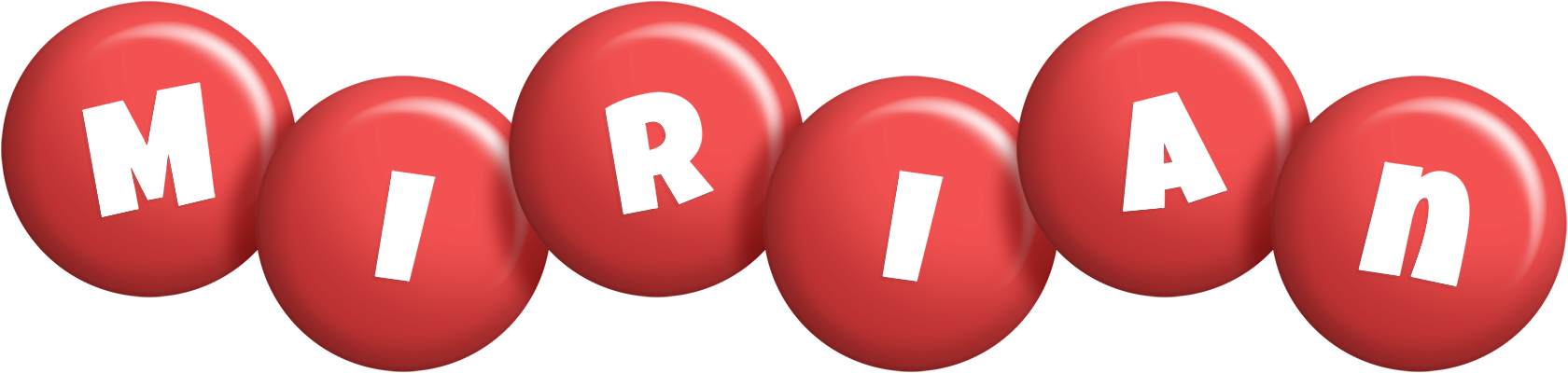 Mirian candy-red logo
