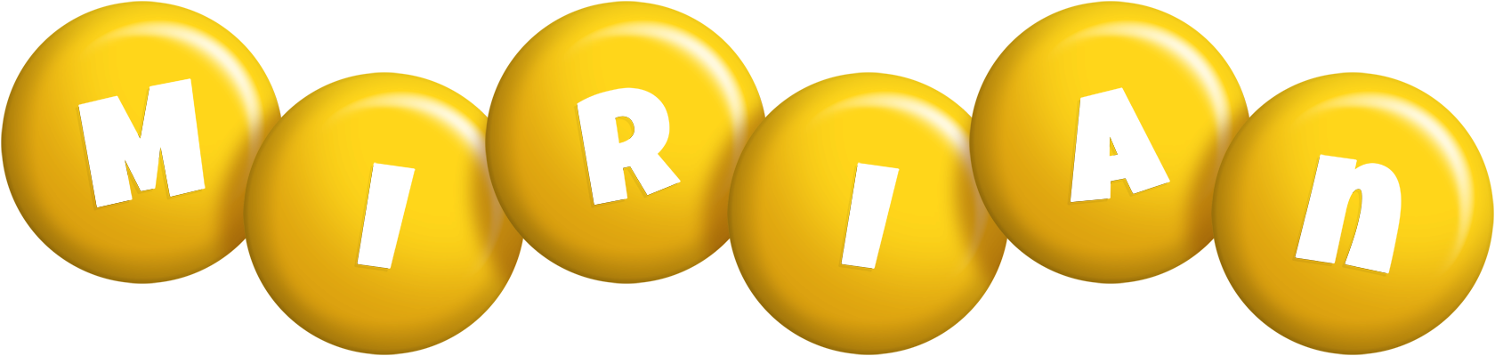 Mirian candy-yellow logo