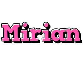 Mirian girlish logo