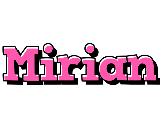 Mirian girlish logo
