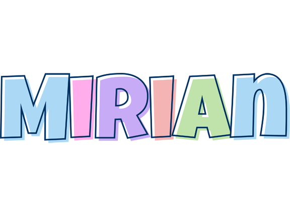 Mirian pastel logo
