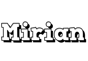 Mirian snowing logo