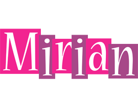 Mirian whine logo