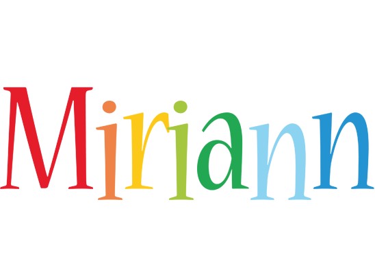 Miriann birthday logo