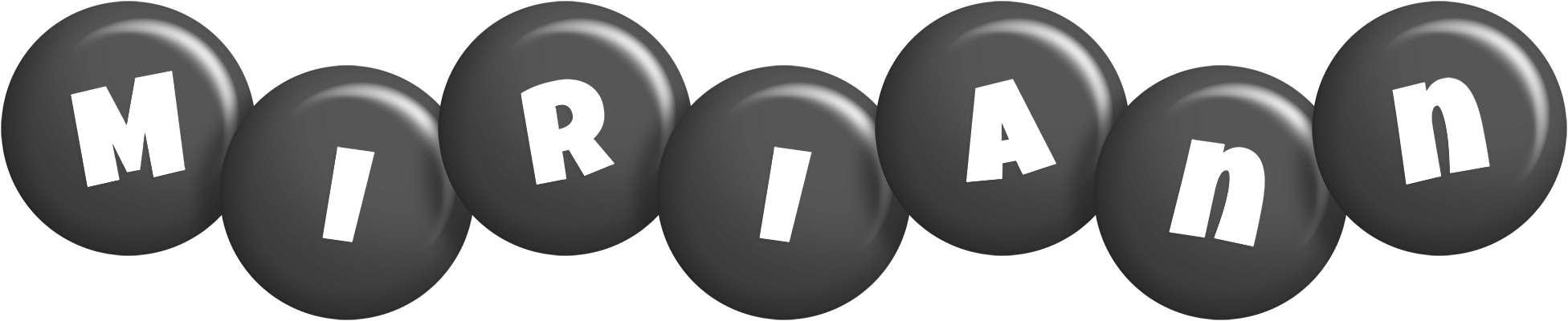 Miriann candy-black logo