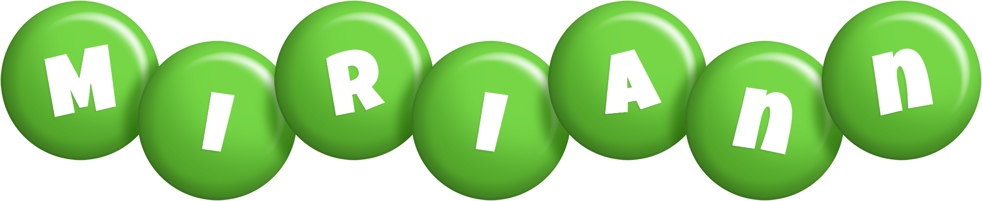 Miriann candy-green logo
