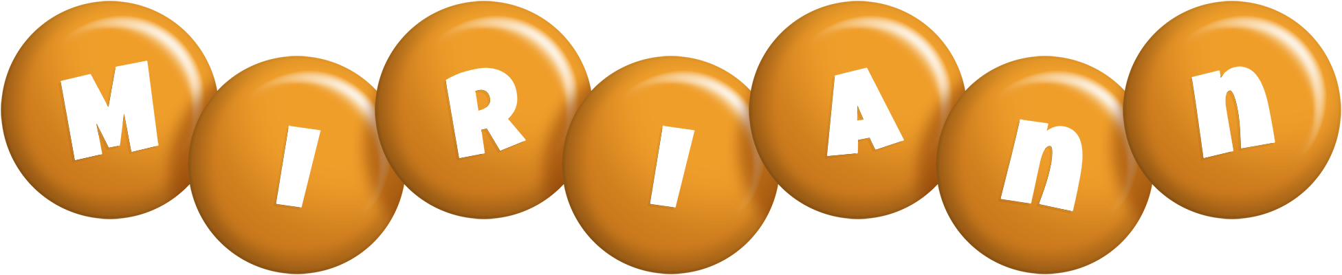 Miriann candy-orange logo