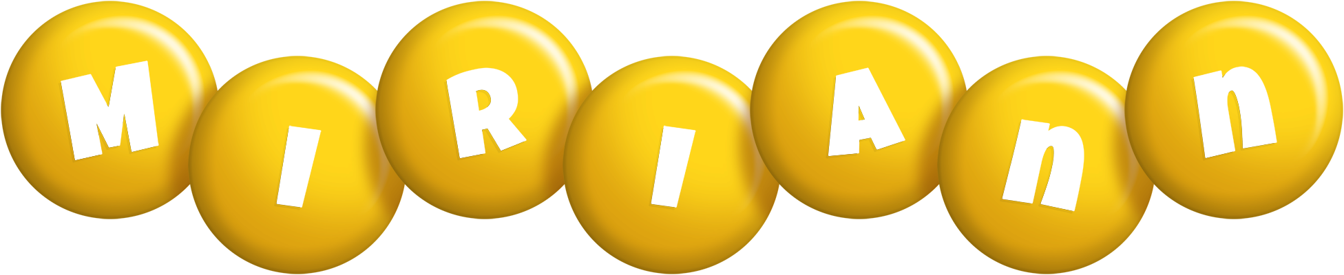 Miriann candy-yellow logo