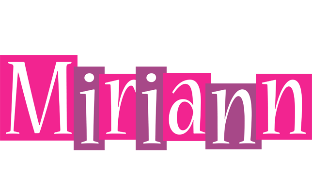 Miriann whine logo