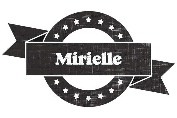 Mirielle grunge logo