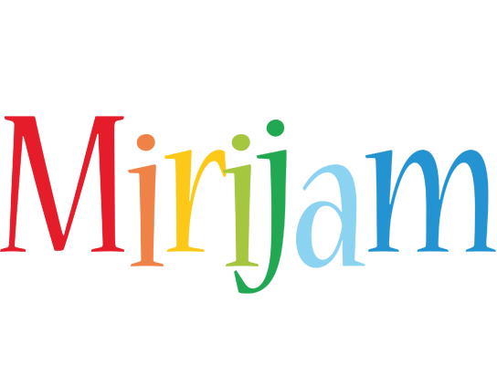 Mirijam birthday logo