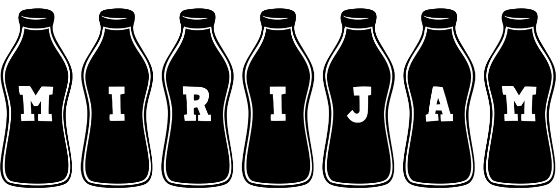 Mirijam bottle logo
