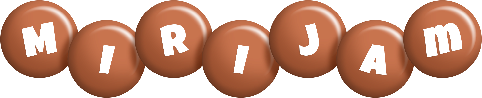 Mirijam candy-brown logo