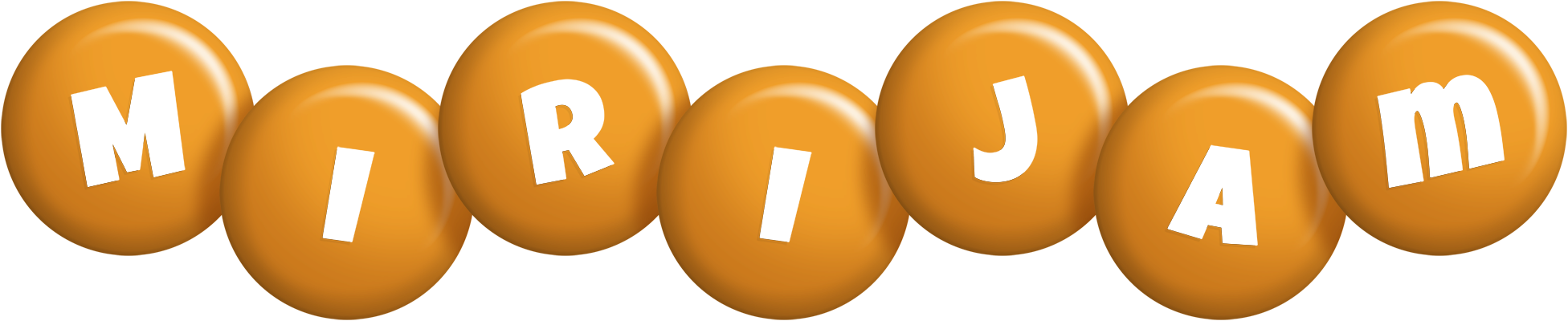 Mirijam candy-orange logo