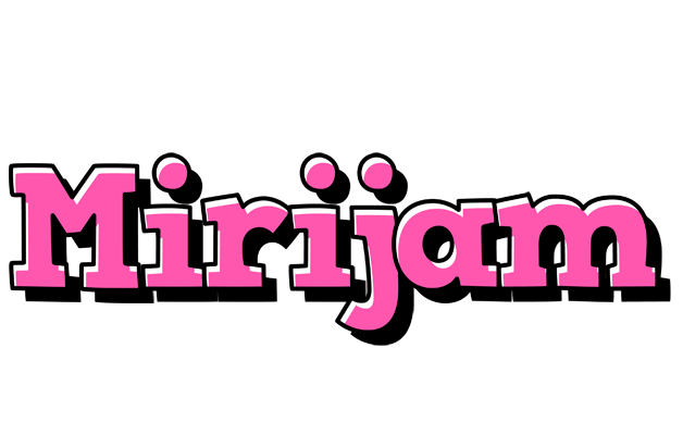 Mirijam girlish logo