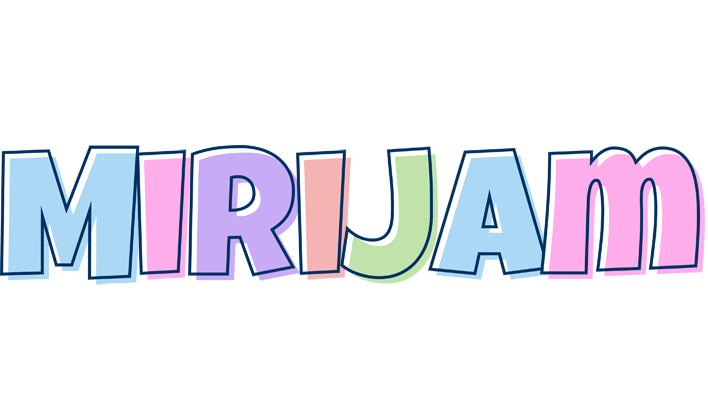 Mirijam pastel logo