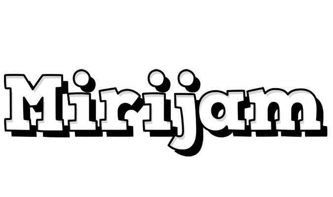Mirijam snowing logo