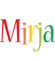 Mirja birthday logo